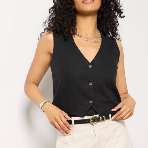 Maxine Linen Vest