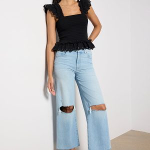 Sasha Ankle w Raw Hem