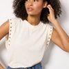 Brinley Studded Sleeve Tee