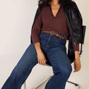 Bex Split Neck Top