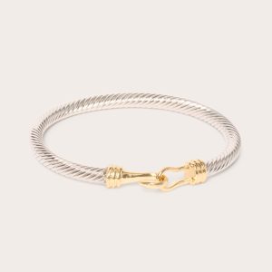 Brit TwoTone Cuff Bracelet