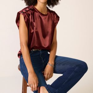 Lucca Satin Blouse