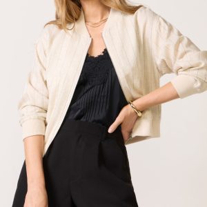Macy Stripe Bomber