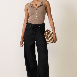 Brynn Wide Leg Drawstring Pant
